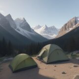【緊急連絡先】登山やキャンプで準備するメモ | 病院へ伝えるべき情報 をイメージした 広角の風景、ハイキング の写真