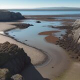 【潮位】干潮の時間に合わせて歩く海岸 | 夏に見つける磯の生き物たち をイメージした 広角の風景、夏 の写真