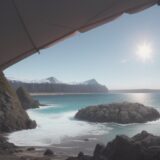 【波情報】海域の天気予報 | 安全な航海のための準備 をイメージした 広角の風景 の写真