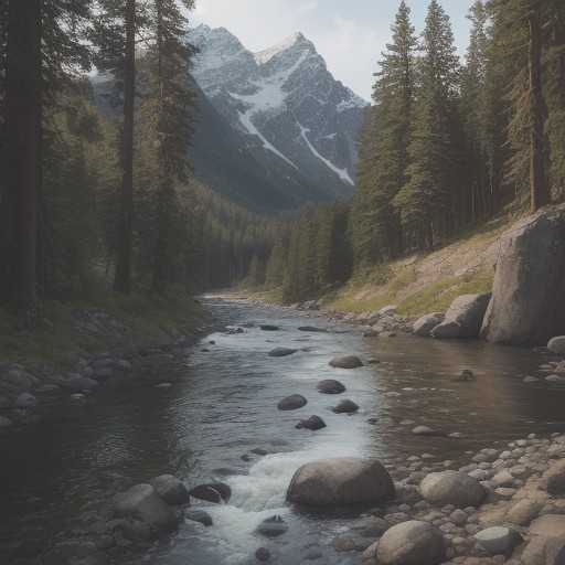【渓流釣り】初心者が選ぶ地域のポイント | 安全に釣るための準備と注意点 をイメージした 広角の風景、山 の写真