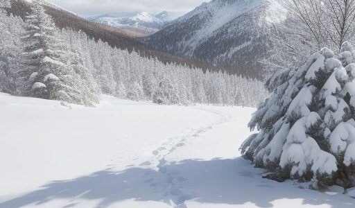 【雪山】冬の白銀の世界 | 登山道から見る景色