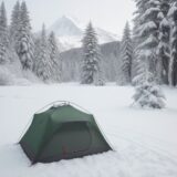 【冬山】防寒対策に揃えたい装備 | 寒さをしのぐ服装の選び方 をイメージした 広角の風景、山、冬 の写真