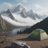【登山】山の降水確率と雨量の確認方法 | 登山の気象判断のポイント をイメージした 広角の風景、山 の写真