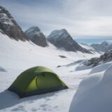 【低気圧対策】登山中の頭痛を防ぐ準備 | 高地の気圧変化への備え をイメージした 広角の風景、山 の写真