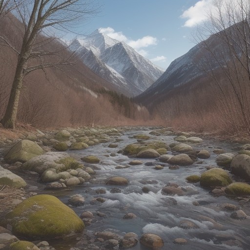 【渓流釣り】春の水温変化 | 釣果を分けるタイミングと狙い目 をイメージした 広角の風景、山、春 の写真
