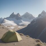 【天候予報】晴れの日の登山ルート | 山頂からの景色と歩き方 をイメージした 広角の風景、ハイキング の写真