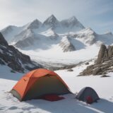 【登山】山の天候変化への備え | 安全な装備と対策 をイメージした 広角の風景、山 の写真