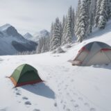 【防寒ウェア】冬の登山で体温を保つ | おすすめの重ね着方法 をイメージした 広角の風景、山、冬 の写真