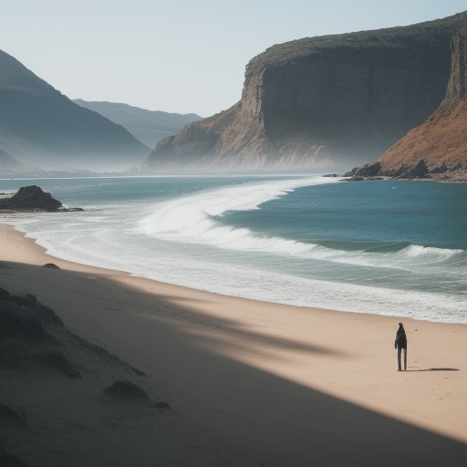 【サーフボード】初心者向けの選び方 | 海での波乗りのコツ をイメージした 広角の風景 の写真