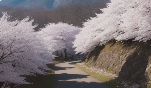 【春山】登山道を歩く | 山桜が並ぶコースの記録