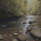 【川魚】清流での釣り | 冷水魚を狙うポイントと準備 をイメージした 広角の風景、川 の写真