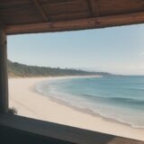 【サーフィン】海辺で選ぶサーフボード | 波に乗る一日の記録 をイメージした 広角の風景 の写真