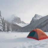 【雪山】冬の登山の準備 | 低温への対策と装備 をイメージした 広角の風景、山、雪景色、冬 の写真