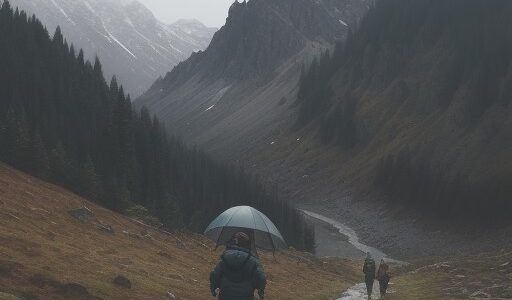 【防水ジャケット】軽量モデルで歩く | 雨の日の登山道