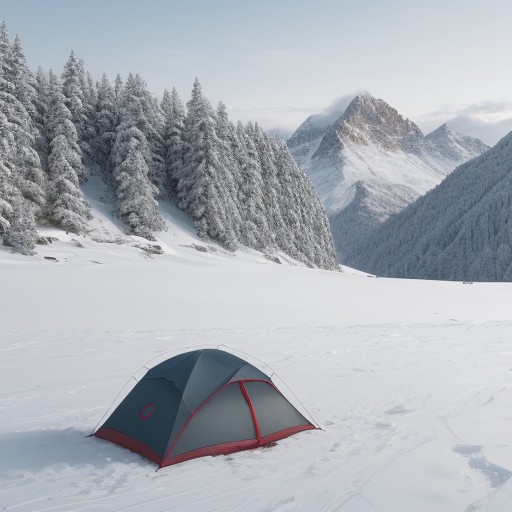 【雪山登山】寒波が来る前の天気予報 | 準備と判断のポイント をイメージした 広角の風景、山、冬 の写真