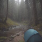 【防水パンツ】軽量モデルの選び方 | 雨の日の登山での活用法 をイメージした 広角の風景、ハイキング の写真