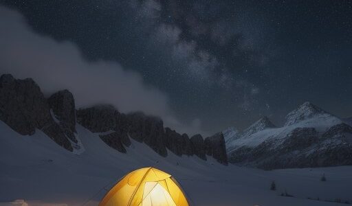 【山用テント】標高の高いキャンプ場 | 星空の下で過ごす夜