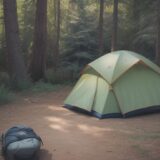 【テント設営】初心者向けの簡単な手順 | おすすめのキャンプ用品を紹介 をイメージした 広角の風景 の写真
