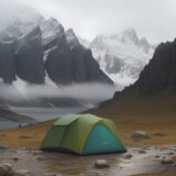 【防水ジャケット】雨と風を防ぐ選び方 | 登山で使うウェアのポイント をイメージした 広角の風景、山 の写真