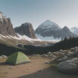 【登山】高山植物を守る夏の歩き方 | 山のルールと自然保護 をイメージした 広角の風景、ハイキング、松林、ハイキング、夏、山 の写真