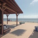 【海水釣り】波止場でアジやサバを狙う | 夏の海辺で過ごす休日の時間 をイメージした 広角の風景、夏 の写真