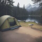 【キャンプギア】調理に便利なフライパン | おすすめの選び方と使い方 をイメージした 広角の風景 の写真