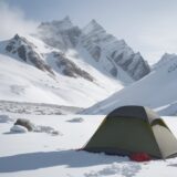【雪山装備】高地の冬に備えるための道具 | 登山で準備したい持ち物リスト をイメージした 広角の風景、山、雪景色、山、冬、冬、山 の写真