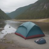 【水辺用具】川で泳ぐときに使う道具と選び方 | 水遊びの持ち物リスト をイメージした 広角の風景、川 の写真