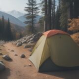 【バックパック】秋の山道で選ぶ軽量装備 | 持ち運びの手軽さについて をイメージした 広角の風景、山、登山道、秋 の写真