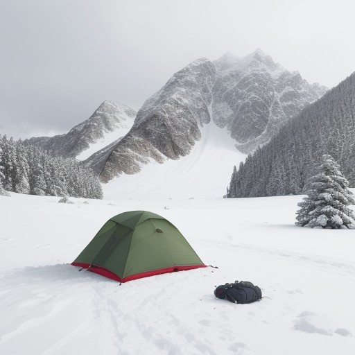 【登山】暴風雪の危険を避ける方法 | 天候悪化時に生き残る判断基準 をイメージした 広角の風景、山 の写真