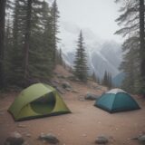 【登山用ポール】軽量で携帯に便利なモデル | 山道を歩く負担を減らす工夫 をイメージした 広角の風景、ハイキング の写真