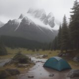 【雨の登山】降水量の数値で使い分ける傘 | 山での天候への備え方 をイメージした 広角の風景、ハイキング、山 の写真