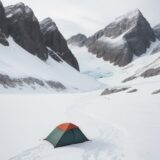 【雪山登山】氷河地帯を横断するコース | 準備する道具と歩き方の注意点 をイメージした 広角の風景、山、冬 の写真