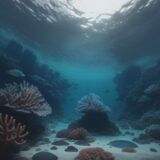 【マリンフィン】珊瑚礁で見つけた魚 | 生き物が集まる浅瀬の記録 をイメージした 広角の風景 の写真