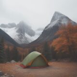 【アウトドアウェア】秋の山歩きに備えるアウター | 重ね着の組み合わせ をイメージした 広角の風景、山、ハイキング、秋 の写真