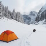 【安全装備】冬の雪山を歩くための道具 | 山行での事故を防ぐ準備 をイメージした 広角の風景、山、冬 の写真