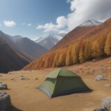 【紅葉】秋山の道を歩いて巡る景色 | 観光ルートと立ち寄り場所の案内 をイメージした 広角の風景、秋、山、登山道、秋 の写真