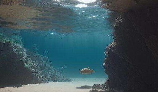 【カメ】水底の砂や岩の間を泳ぐ | 体の中で浮力を調整する仕組み