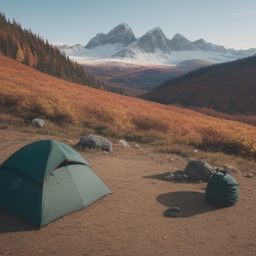 【登山ギア】秋の山歩きに準備する装備品 | 山頂の寒さに備える必需品 をイメージした 広角の風景、ハイキング、ハイキング、秋 の写真