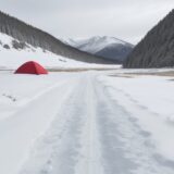 【路面凍結】天気予報から予測するルート状況 | 雪山での注意点と対策 をイメージした 広角の風景、山、雪景色 の写真