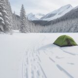 【スノーシュー】雪山の歩き方 | 冬の装備とルート選び をイメージした 広角の風景、雪景色、山、ハイキング、冬 の写真