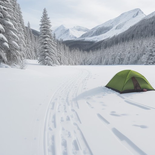 【スノーシュー】雪山の歩き方 | 冬の装備とルート選び をイメージした 広角の風景、雪景色、山、ハイキング、冬 の写真