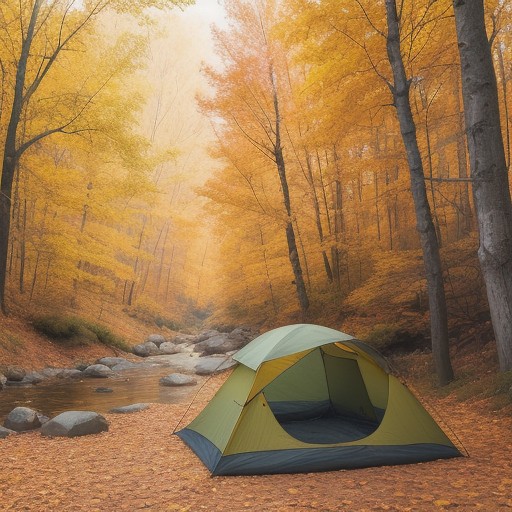【登山杖】紅葉の山道を歩くためのコツ | 折りたたみ式の持ち運び方法 をイメージした 広角の風景、秋、ハイキング の写真