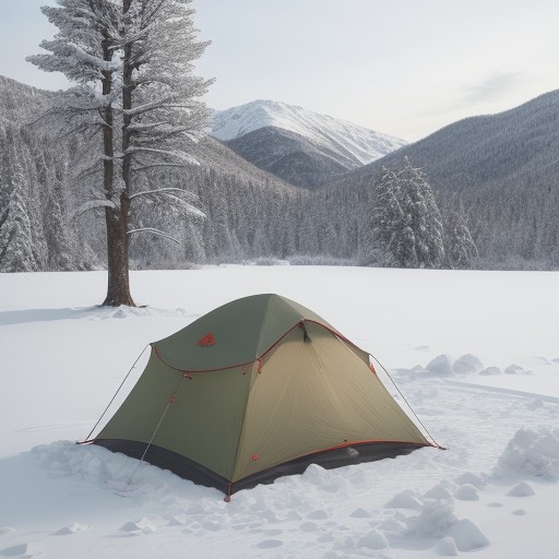 【防寒ウェア】雪山の登山に備える保温アウター | 体温を保つ服装 をイメージした 広角の風景、冬、山、雪景色 の写真