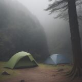 【雨対策】天気予報で雨が予想される時の傘選び | 山歩きの準備 をイメージした 広角の風景、ハイキング の写真