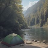【魚の呼吸法】水中の生き物が息をする仕組み | 川辺で見た体の動き をイメージした 広角の風景、川 の写真