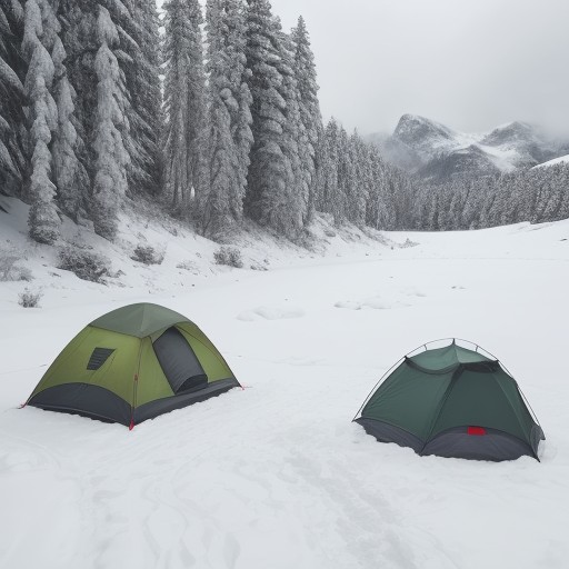 【防寒着】冬の登山で体温を維持する服装選び | 素材の組み合わせと重ね着のコツ をイメージした 広角の風景、冬、山、冬 の写真