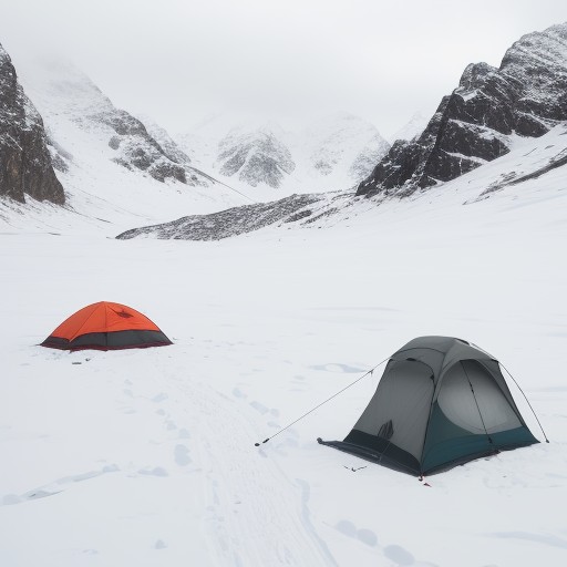 【登山用品】事故を防ぐための安全装備 | 冬の雪山へ向かう準備 をイメージした 冬、雪景色、山 の写真