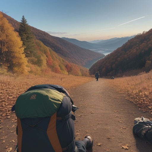 【登山地図】紅葉の山道を歩くコツ | アプリで現在地を確認する手順 をイメージした 秋、秋、ハイキング の写真