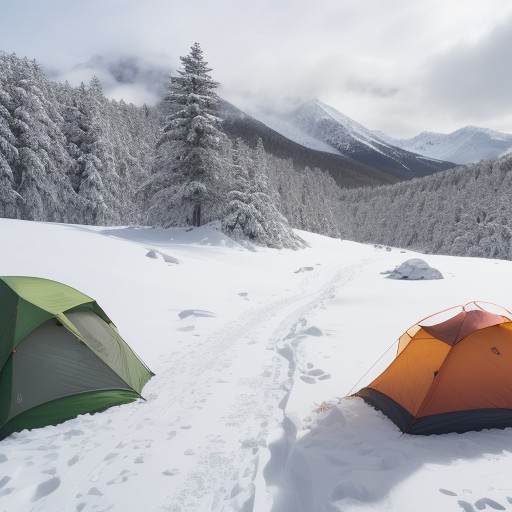 【登山】山頂から見る景色 | 四季の変化を歩く旅 をイメージした 春、夏、秋、冬、雪景色、山、ハイキング の写真